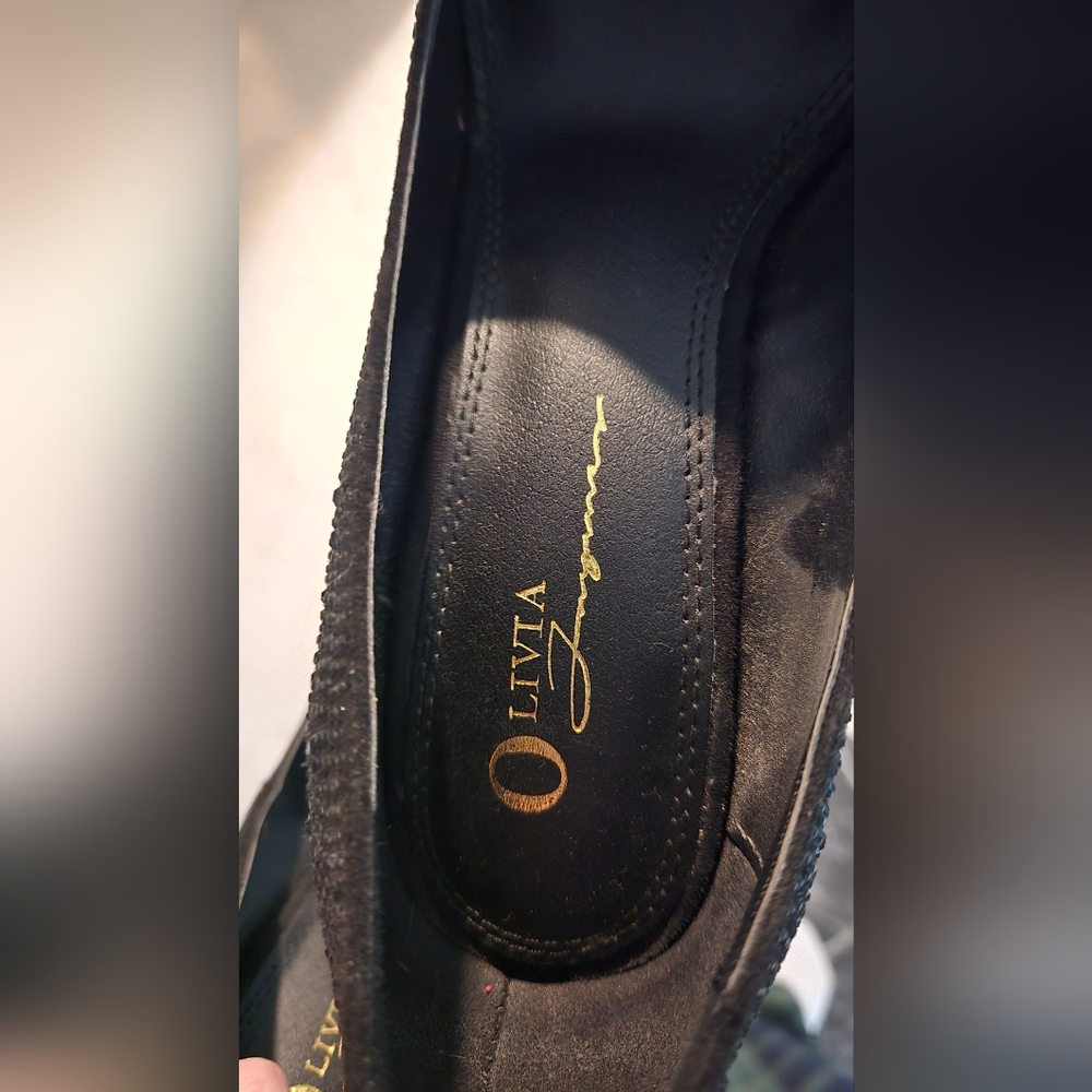 Black Rhinestone Heels Size 7 - Picture 4 of 5